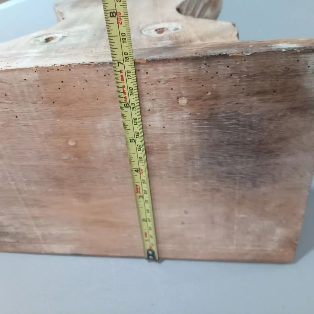 Vintage Baroque Corbel Floating Wall Shelf distressed Wood French Country 11x7
